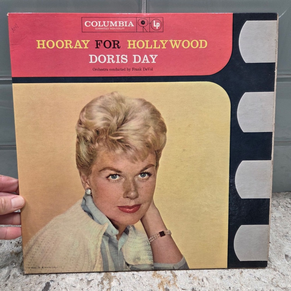 VTG Doris Day Hooray For Hollywood Vinyl Record LP Columbia CL 6-5‎